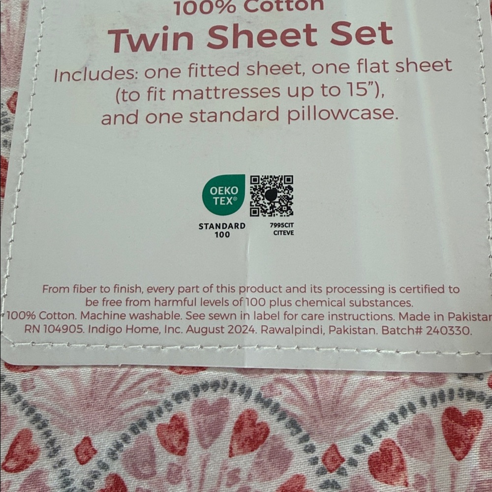Maeve & Rose Twin Sheet Set. 100% Cotton. - Picture 11 of 12